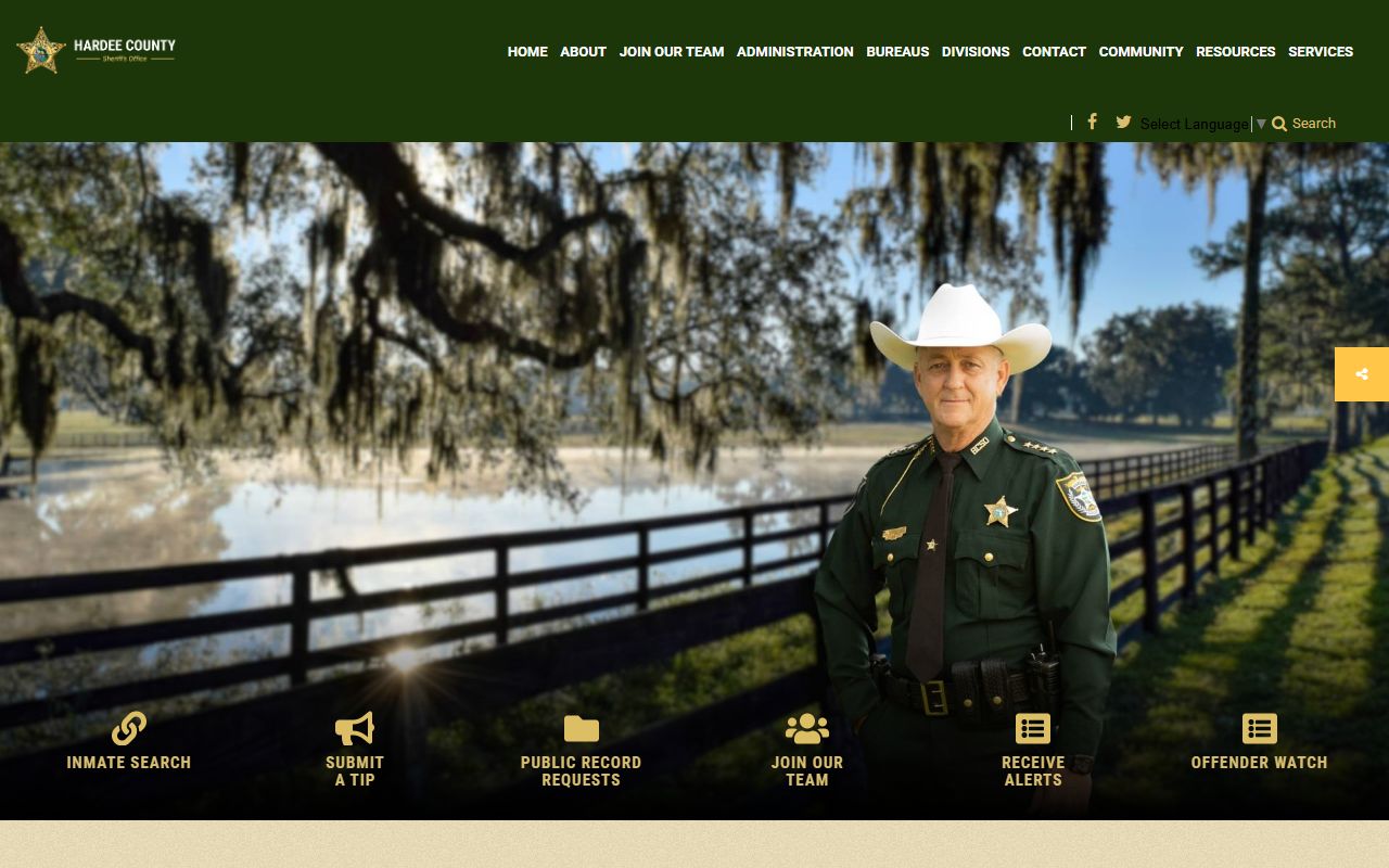 Hardee County Sheriff's Office website